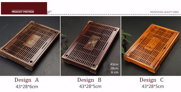 Tea Tray High Quality 43cm*28cm*6cm Chinese Solid Tea Tray, Household Tea Board,Chahai /Tea table