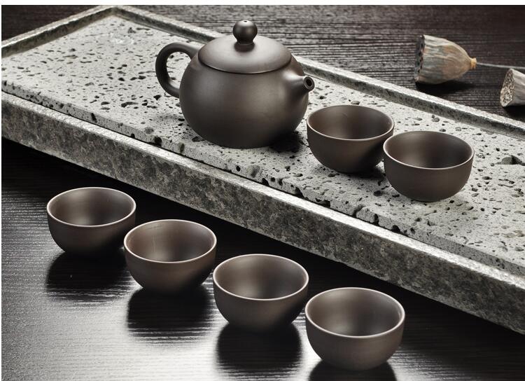 Yixing Purple sand tea set black/red ceramic kung fu Teapot, handmade Purple sand teapot teacup gaiwan Tureen tea ceremony