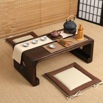 Oriental Furniture Chinese Low Tea Table Small Rectangle 80x39cm Living Room