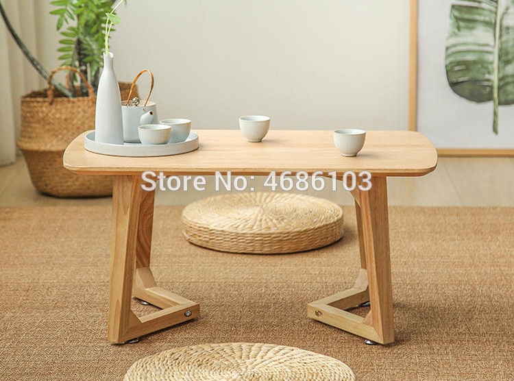 Chinese traditional coffee table Oak Wood tea table Japanese-style floating window table, table basse, rectangular Chanyi