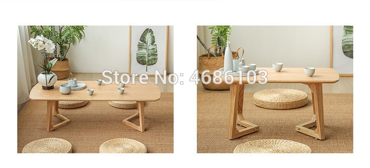 Chinese traditional coffee table Oak Wood tea table Japanese-style floating window table, table basse, rectangular Chanyi