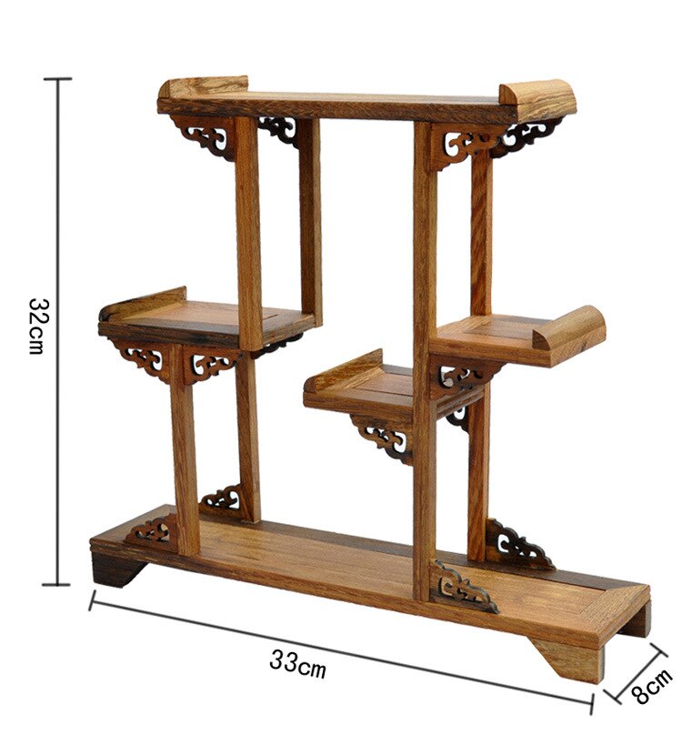 Ming and Qing furniture mahogany wenge large aircraft curio shelf Shelf antique jewelry swing frame factory direct