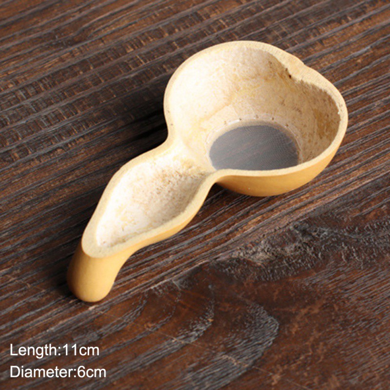 Japan Teaism Decorative Tea Strainers Bamboo Rattan Gourd Shaped Tea Leaves Funnel for Tea Table Decor Tea Ceremony Accessories