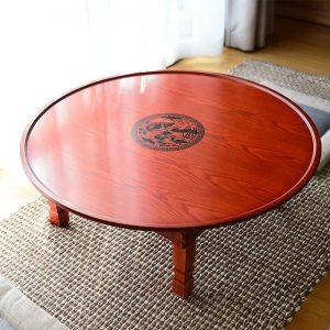 Korean Round Drinking and Dining Table With Foldable Legs – Available in 4 different sizes!
