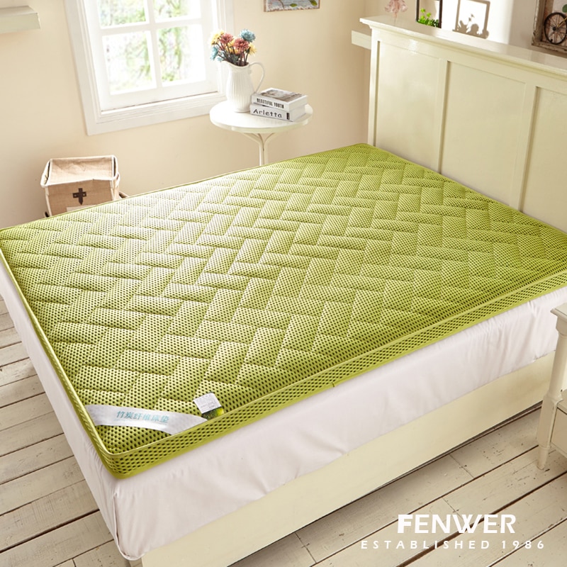 FENWER Foam massage mattress double single dormitory mattress bamboo fiber linen air mattress