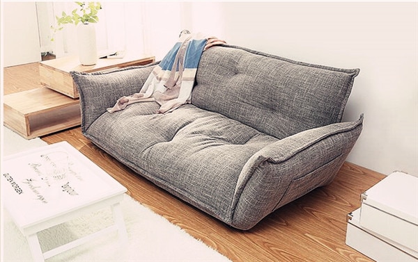 Modern Design Floor Sofa Bed 5 Position Adjustable Lazy Sofa Japanese Style Furniture Living Room Reclining Folding Sofa Couch