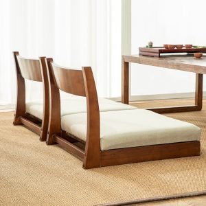 Wooden Japanese Zaisu Chair – 1 Piece