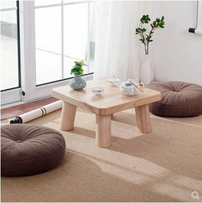 Japanese solid wood tatami coffee table tea table rectangle table basse side tables furniture mesa minimalist 40*40*22cm hot new