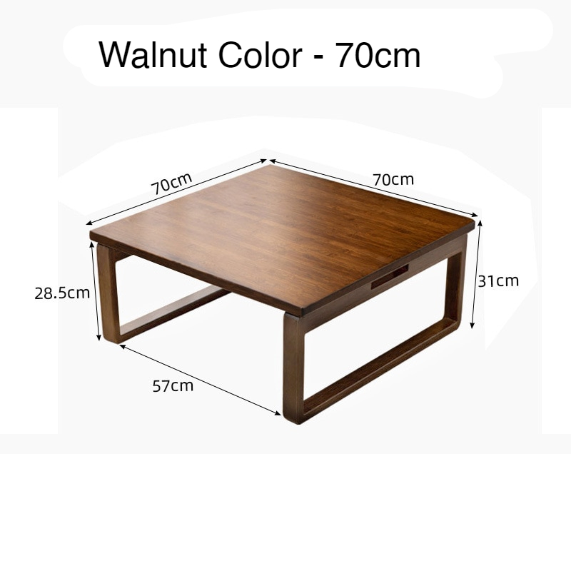 Living Room Furniture Coffee Tables bamboo folding square coffee table Japanese tatami low table dining table 60/70/80*28 cm new