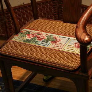 Summer Striped Rattan Chair Cushion – 1 Piece