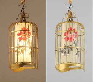 Golden Color Hand-Painted Ceiling Lamp – 1 Piece