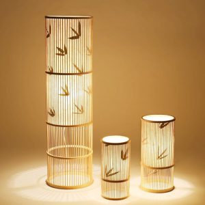 Japanese Tatami Zen Standing Living Room Lamp – 3 Sizes Available