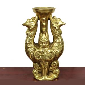 Bronze Phoenix Candle Stand – 1pc