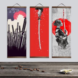 Japanese Ukiyoe Print Decorative Wall Canvases – 3 Designs