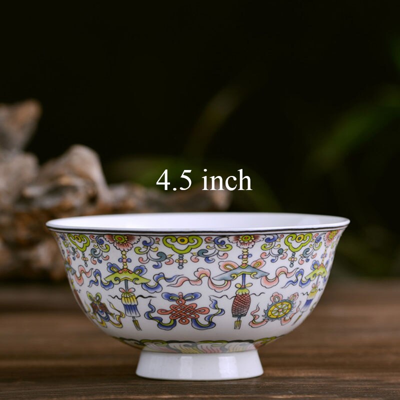 4.5 inch Jingdezhen Ceramic Small Rice Bowl Chinese Bone china Viola