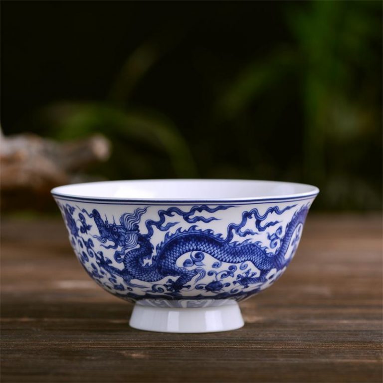 4.5 inch Jingdezhen Ceramic Small Rice Bowl Chinese Bone china Viola