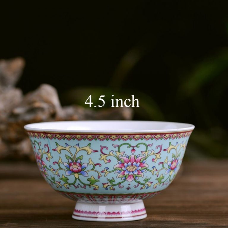 4.5 inch Jingdezhen Ceramic Small Rice Bowl Chinese Bone china Viola