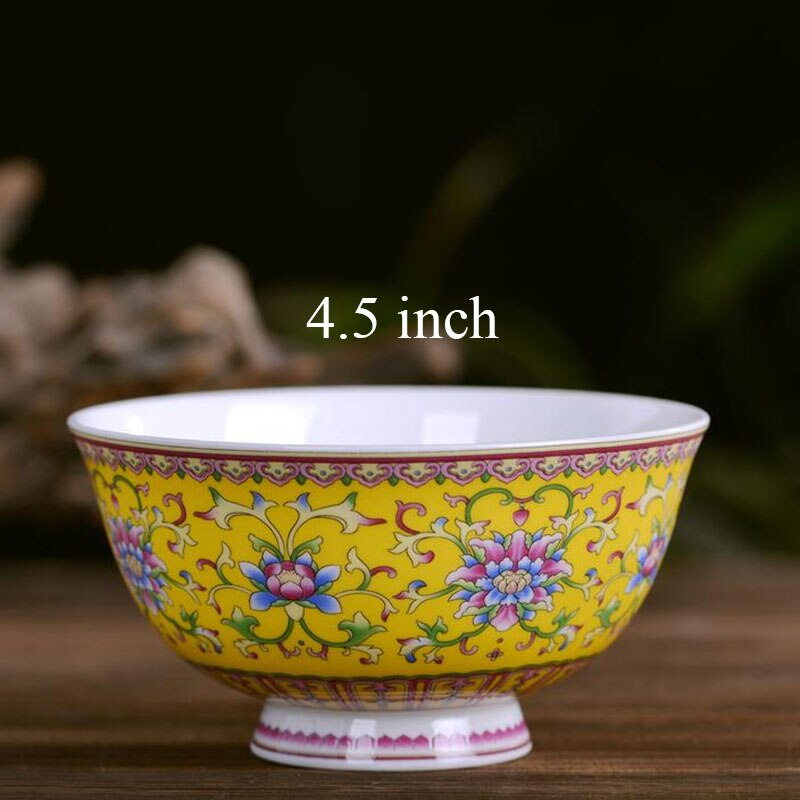 4.5 inch Jingdezhen Ceramic Small Rice Bowl Chinese Bone china Viola