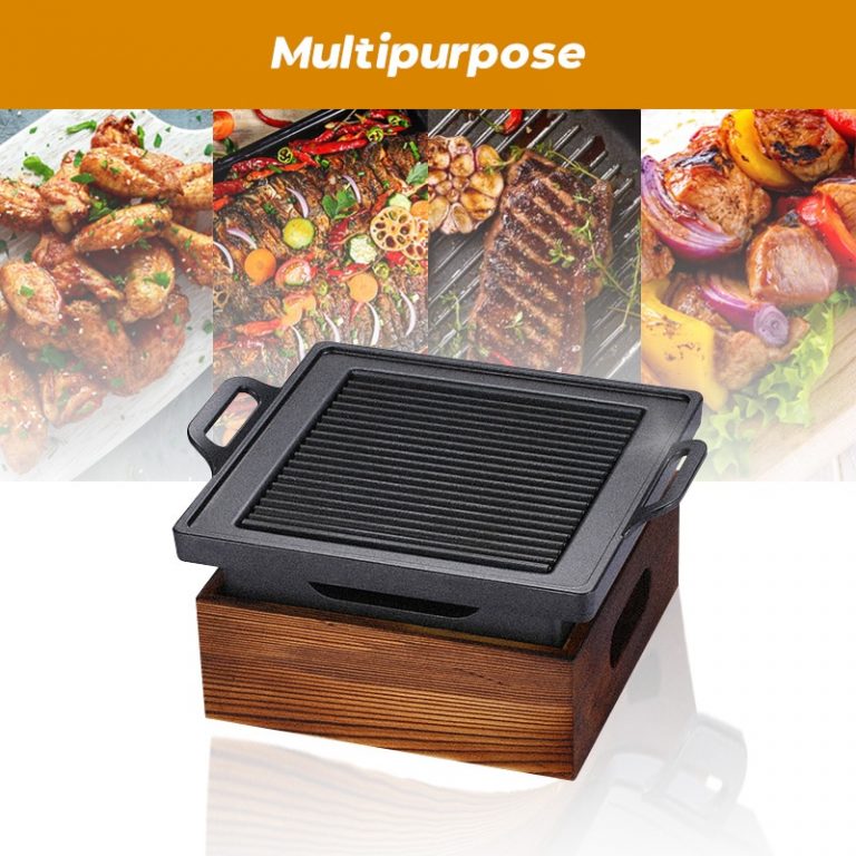 Portable Korean Style BBQ NonStick Grill Viola Shopping