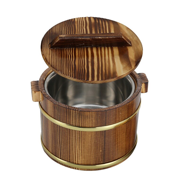 Wooden Kegs Wooden Eater Decorative Beer Bar Photography Props Wooden Barrels Hostels Decoration Rice Bucket thermos tableware