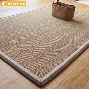 Simple Sisal Fiber Living Room Carpet Floor Mat