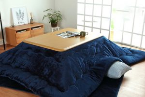 4pcs Heated Japanese Kotatsu Table Set – Perfect For Winter!