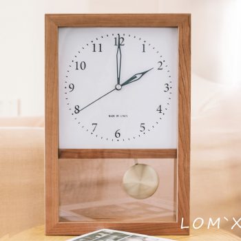Vintage Style Japanese Solid Wood Living Room Wall Clock