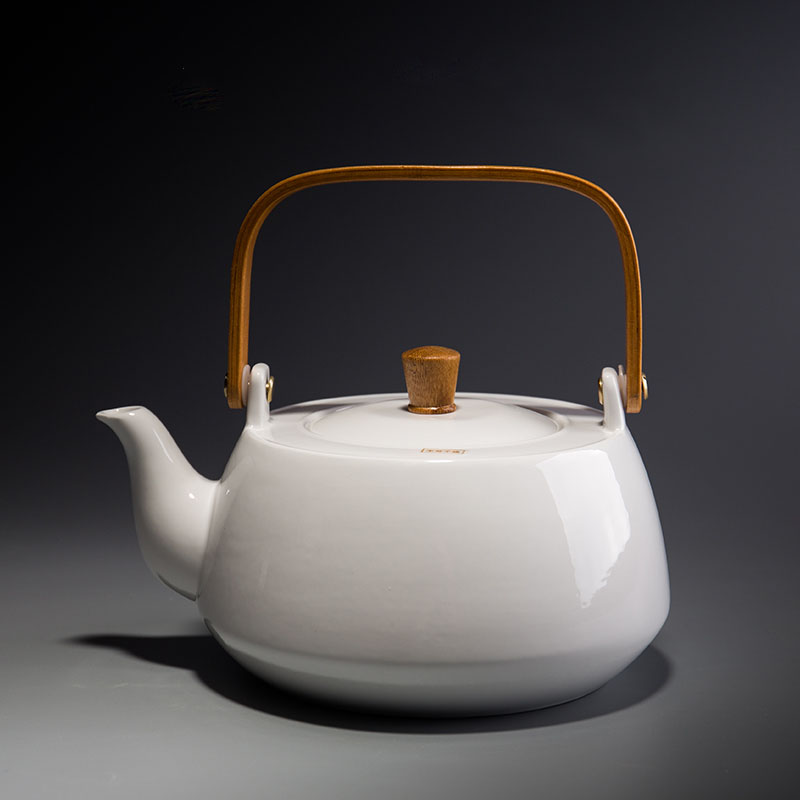 Worallymy Tea Service Heating Stove Hot Tea Maker Ceramic Heating Stove  Candle Oven Ceramic White Teapot