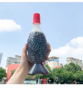 Japanese Fish-Shaped Cola and Drinks Bottle