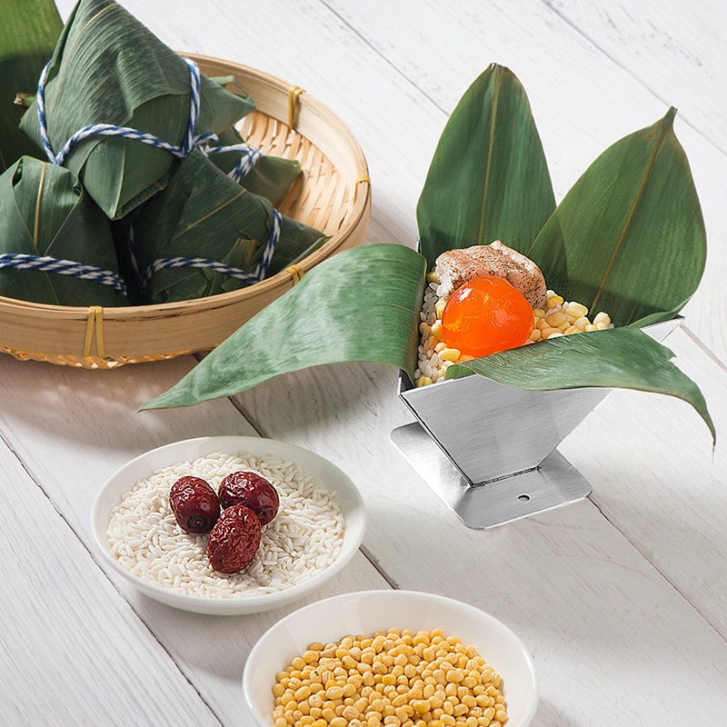 Zongzi Mousse Mold Metal Rice Dumpling Craft Mold Chocolate Candy Mould Cake Baking Mold For Dragon Boat Festival Supplies